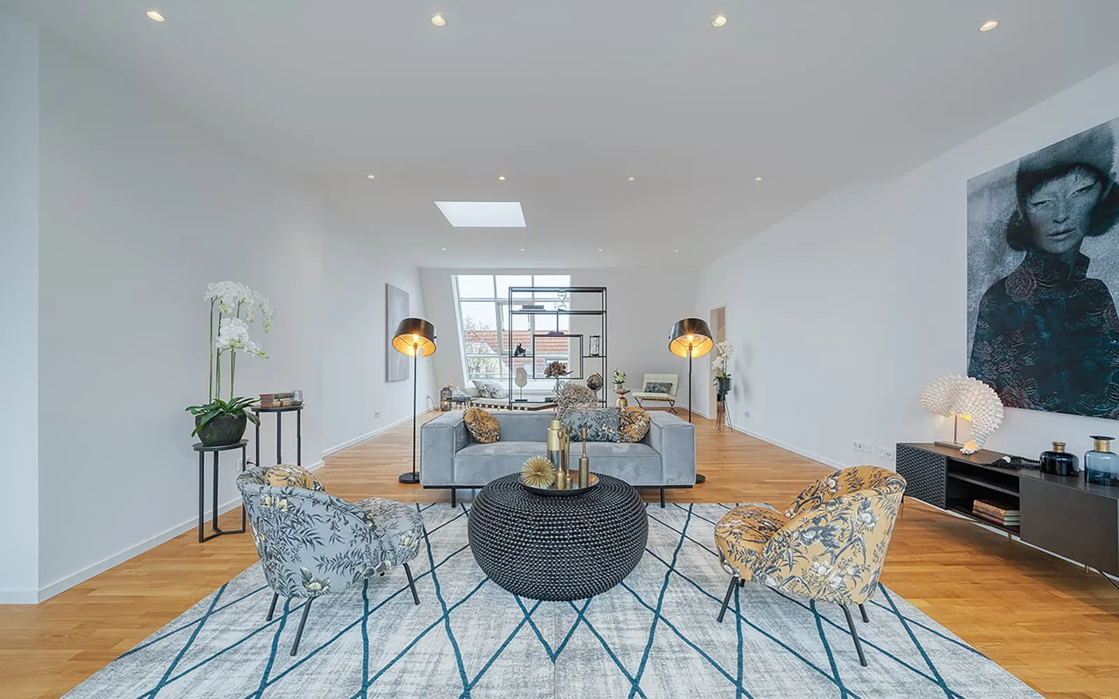 Immobilienfotografie Berlin – Lichtdurchflutetes Wohnzimmer